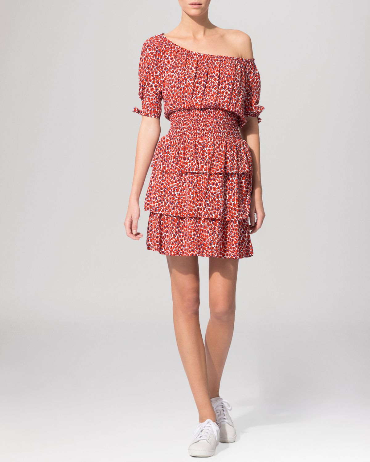 Red Leopard Print Dress