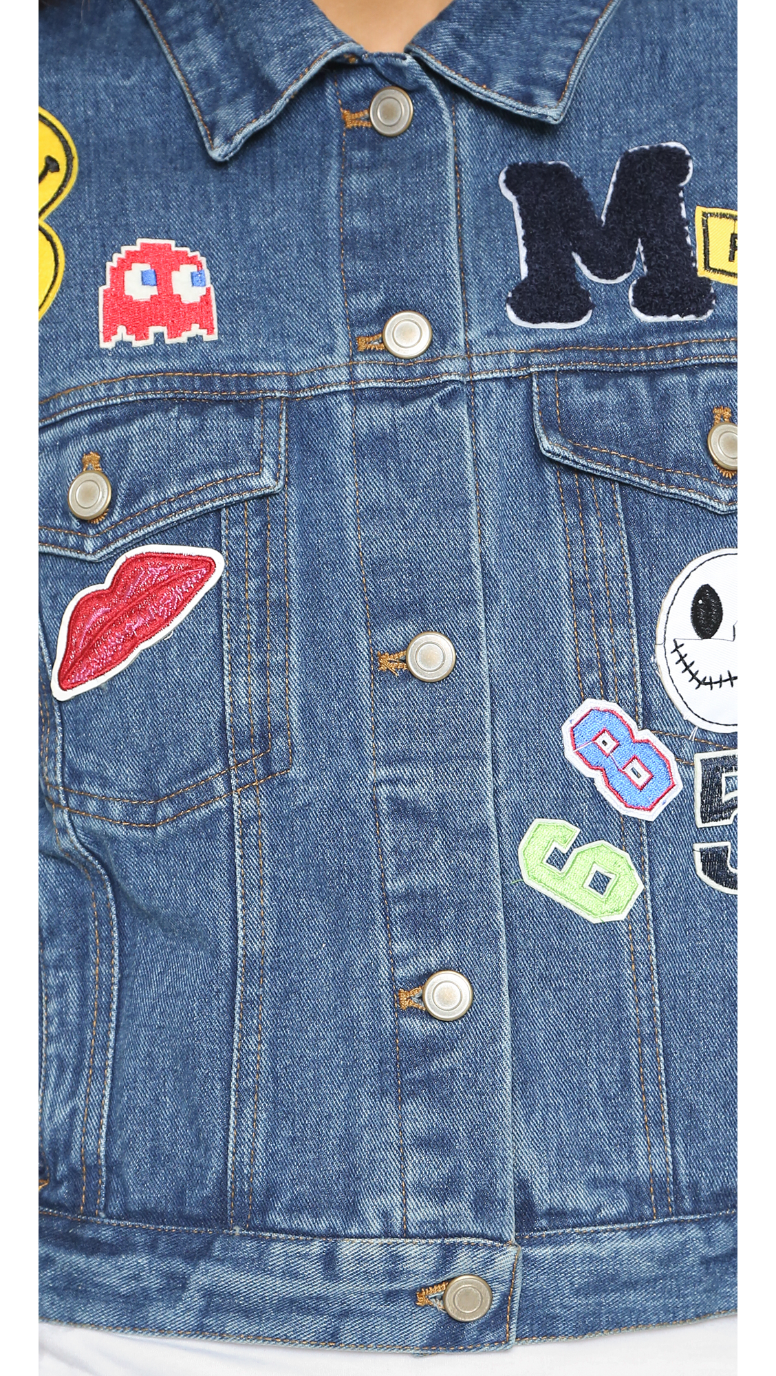 Renamed Patch Denim Jacket Blue Wash in Blue Lyst