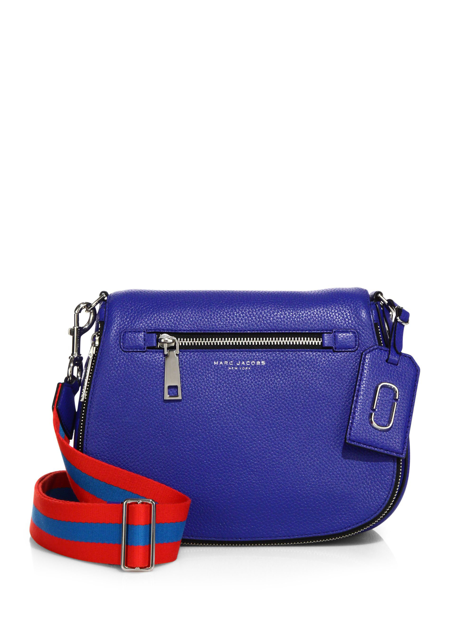 Lyst Marc Jacobs Gotham Leather Saddle Bag In Blue Gallery