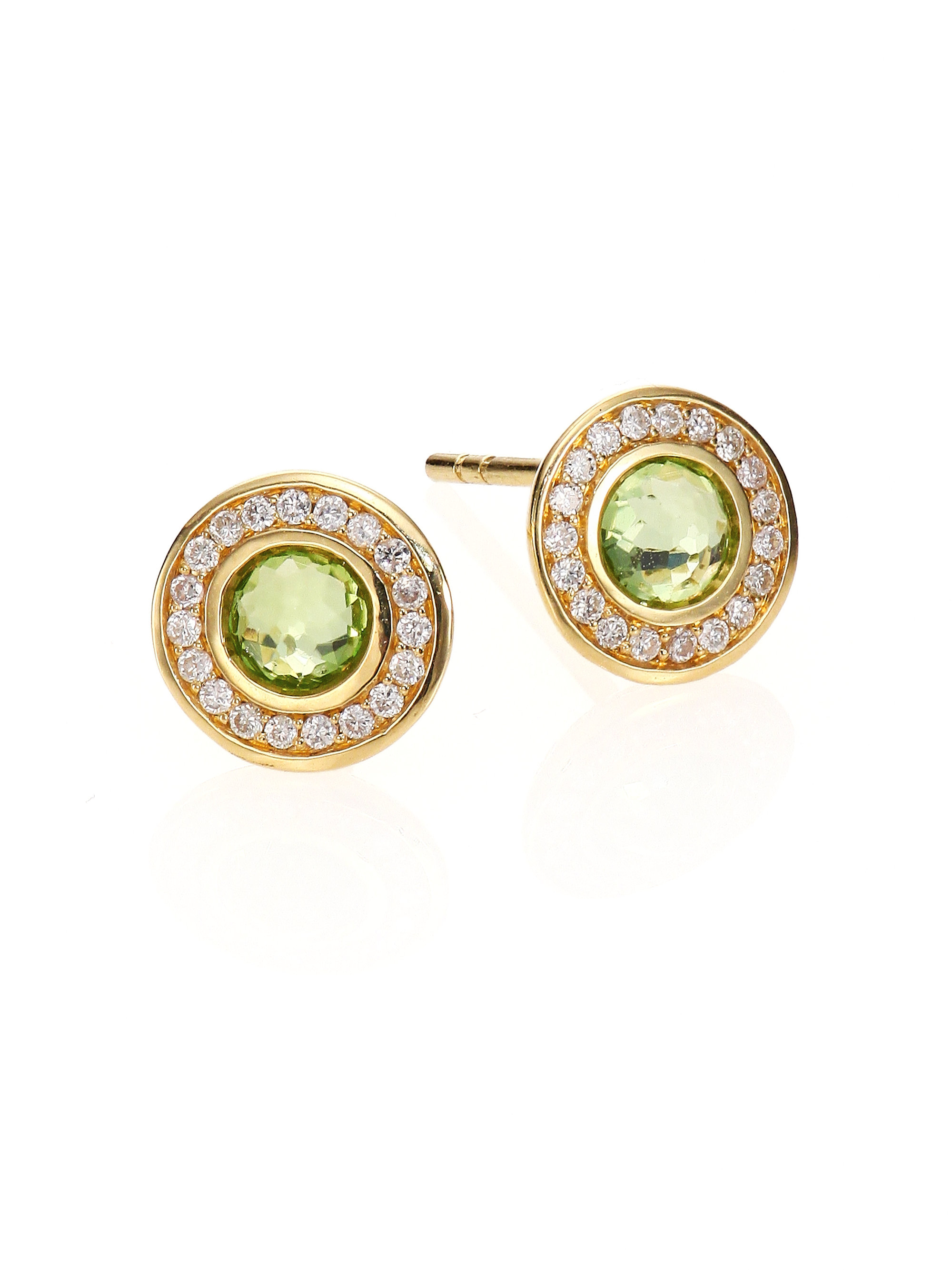 Lyst Ippolita Lollipop Peridot Diamond 18k Yellow Gold Mini Gallery