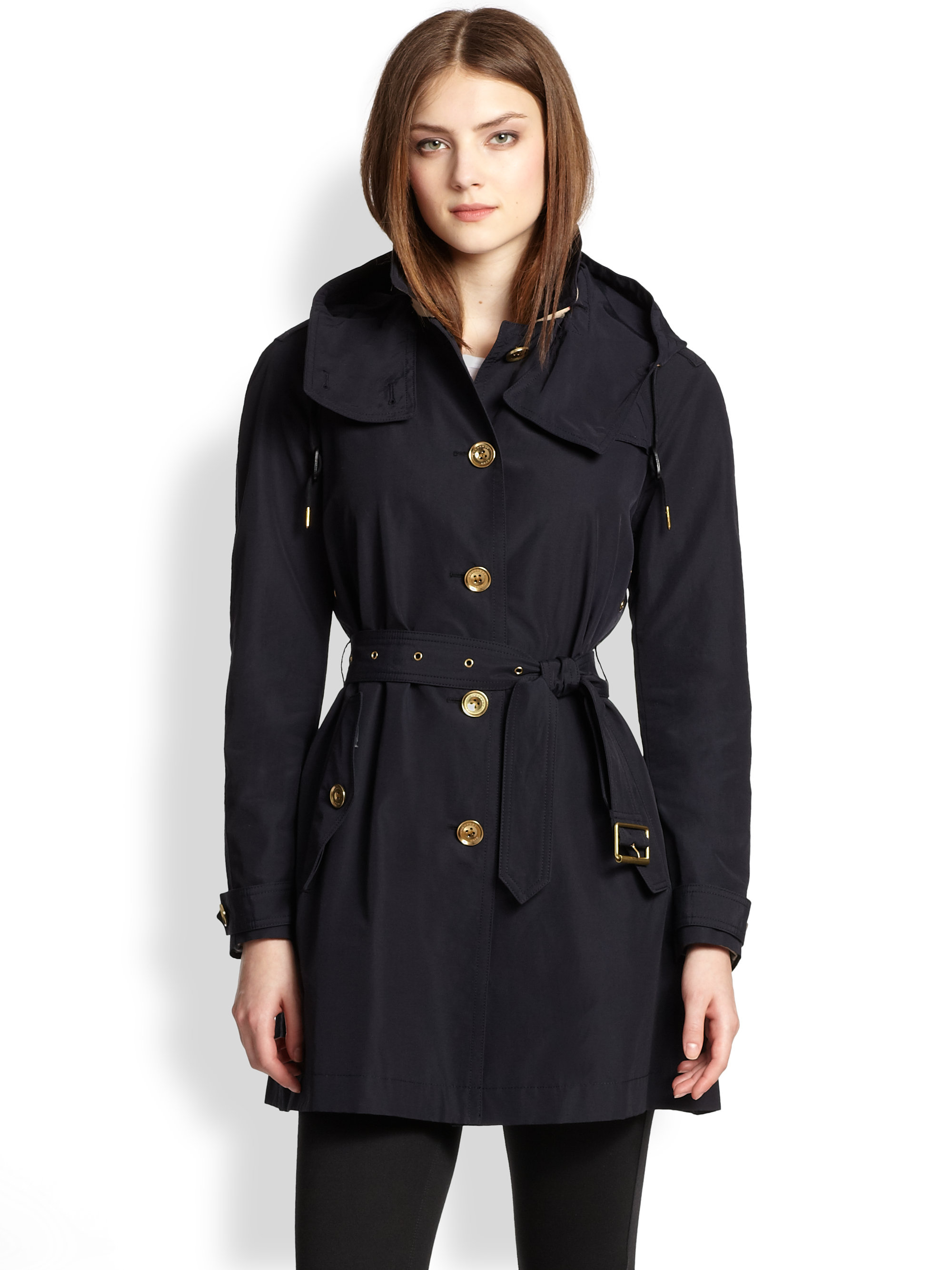 Lyst - Burberry brit Levinford Trench Coat in Blue