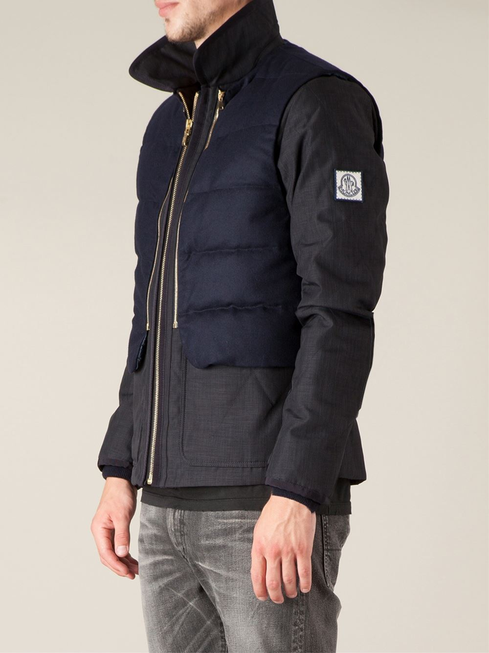 Moncler gamme bleu Padded Jacket in Blue for Men | Lyst