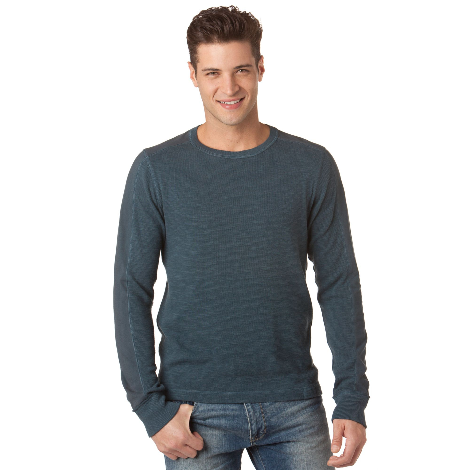 Lyst - Calvin klein jeans Thermal Long Sleeve Tshirt in Blue for Men