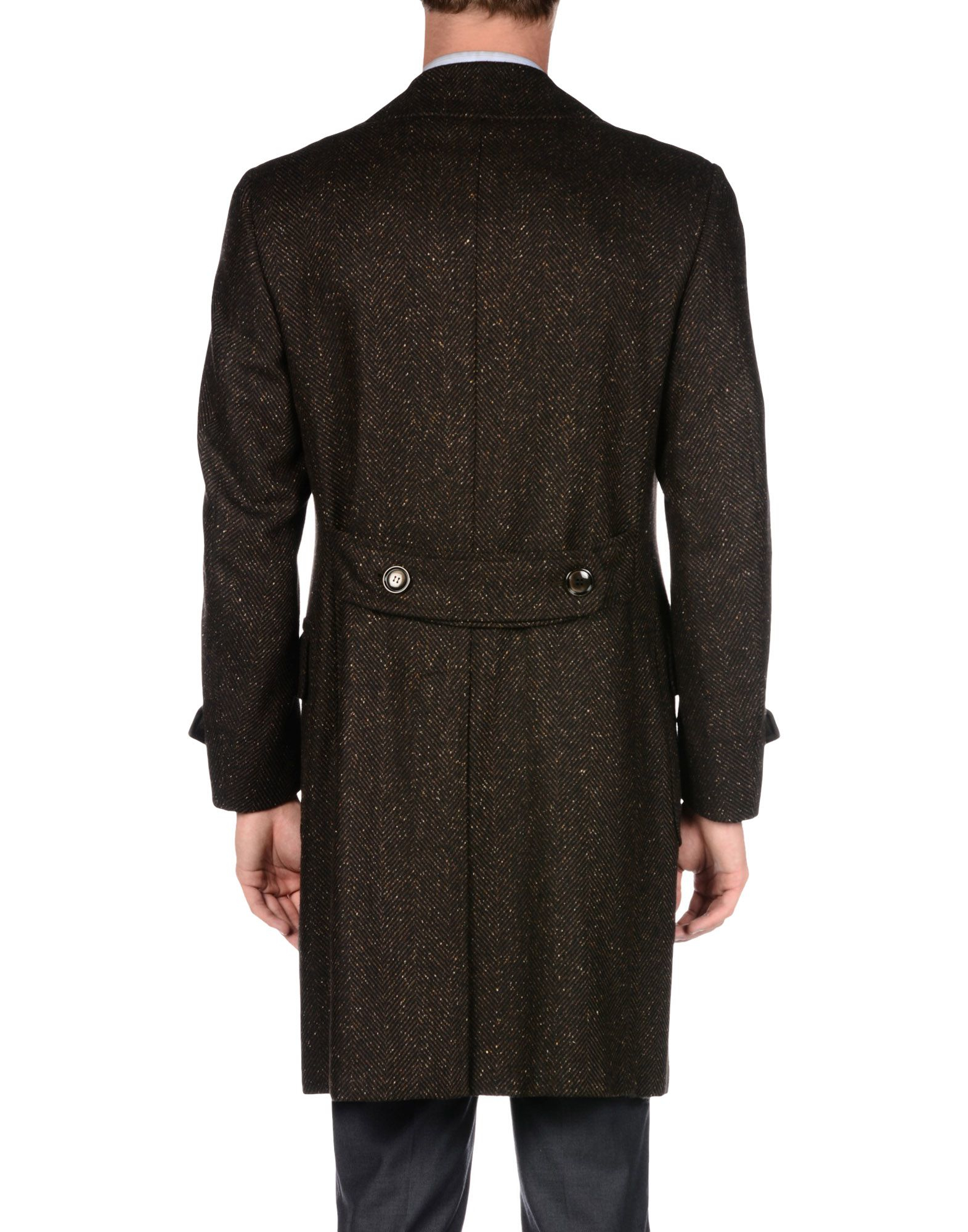 Lyst - Canali Coat in Brown for Men