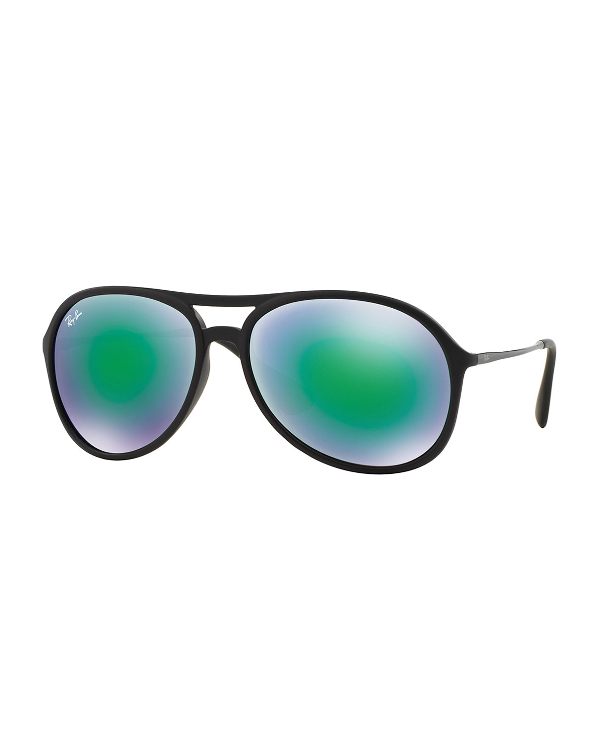 Ray-ban Plastic Aviator Sunglasses With Mirror Lenses | Lyst
