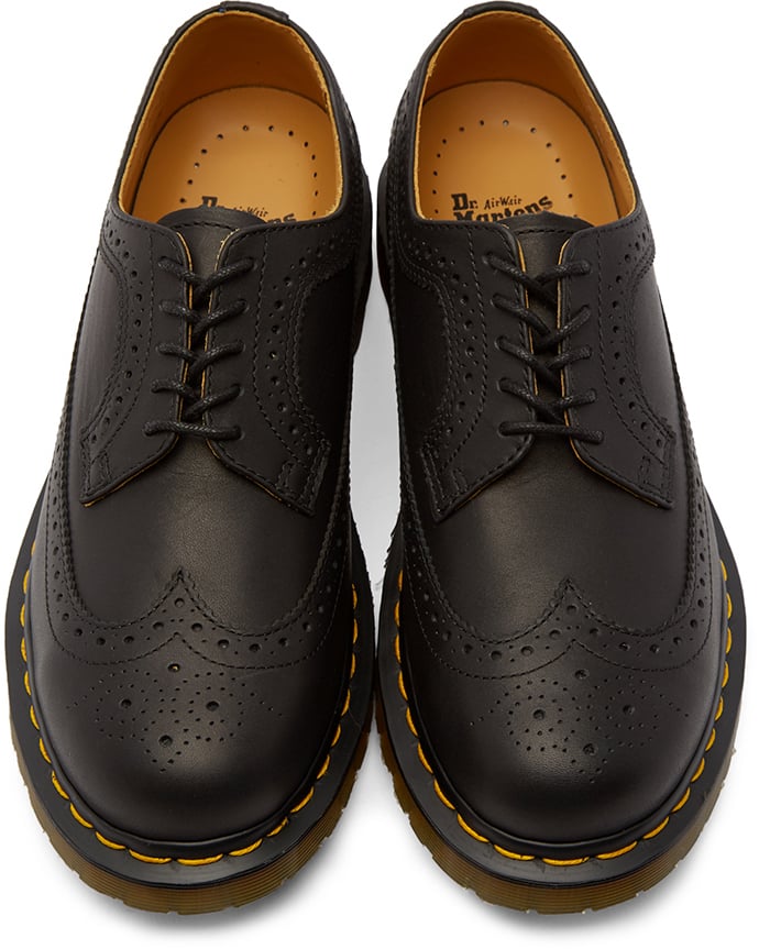 Lyst - Dr. martens Black Saxon 3989 Brogues in Black for Men