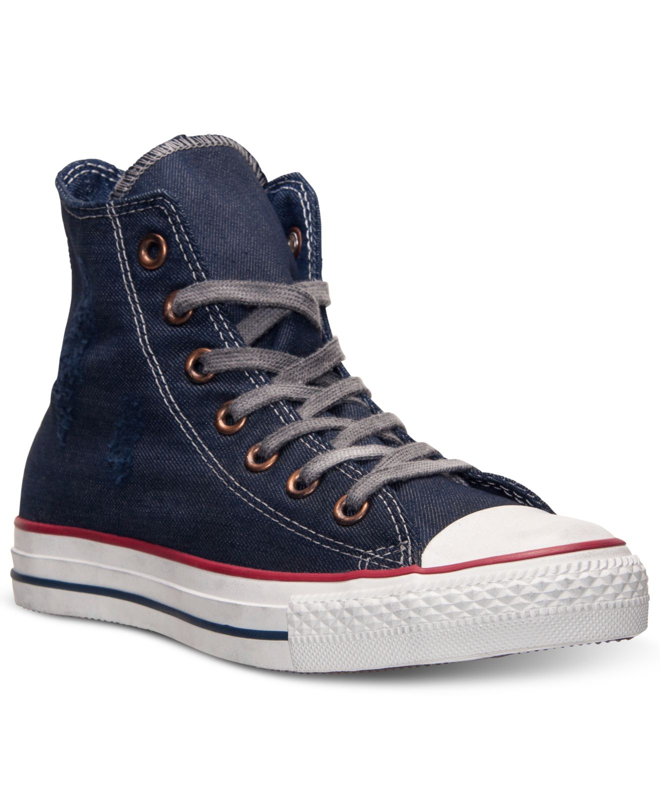 Lyst - Converse Men'S Chuck Taylor All Star Destroy Denim Mid Casual ...