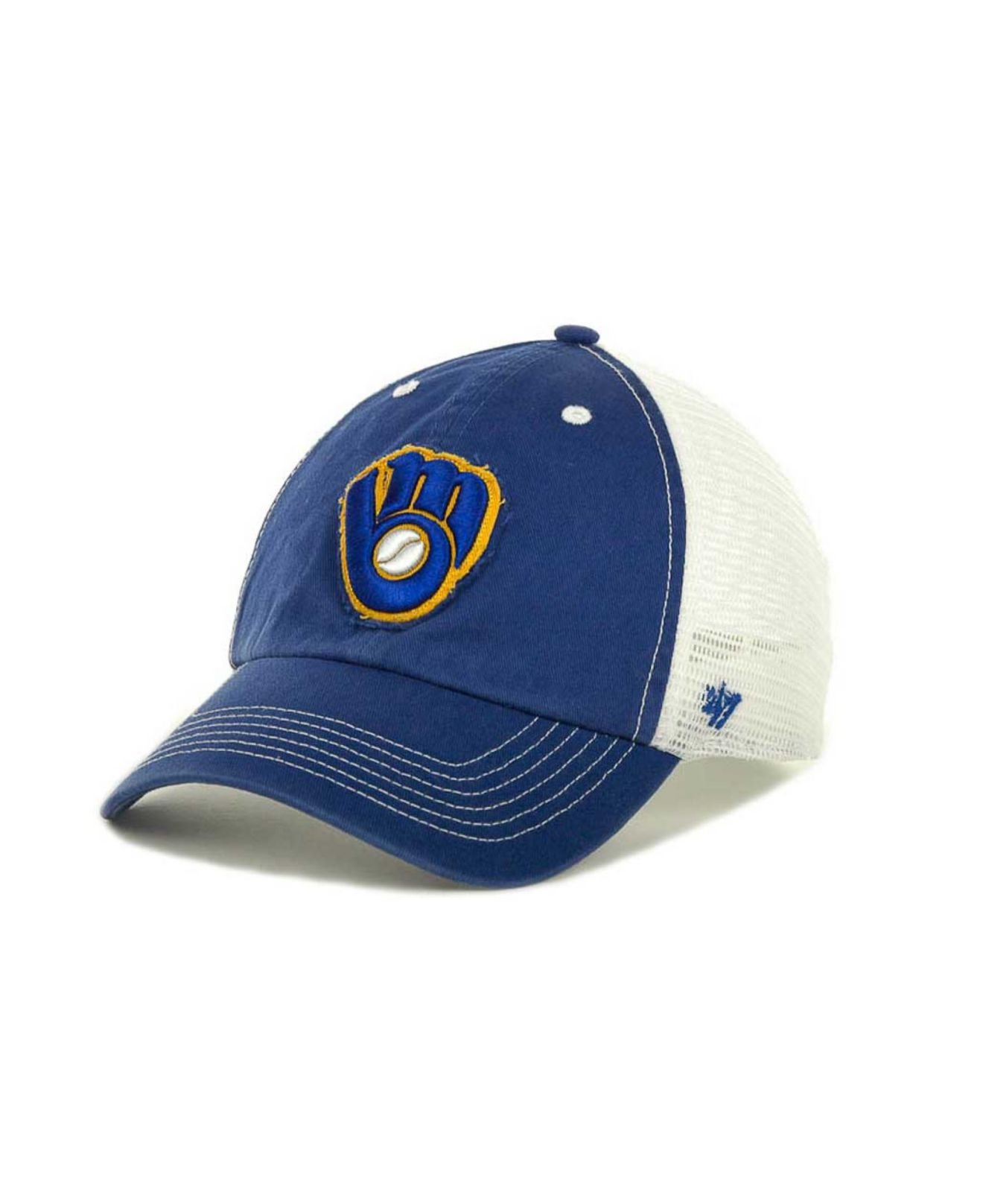 Lyst - 47 brand Milwaukee Brewers Mlb Blue Mountain Franchise Cap in ...