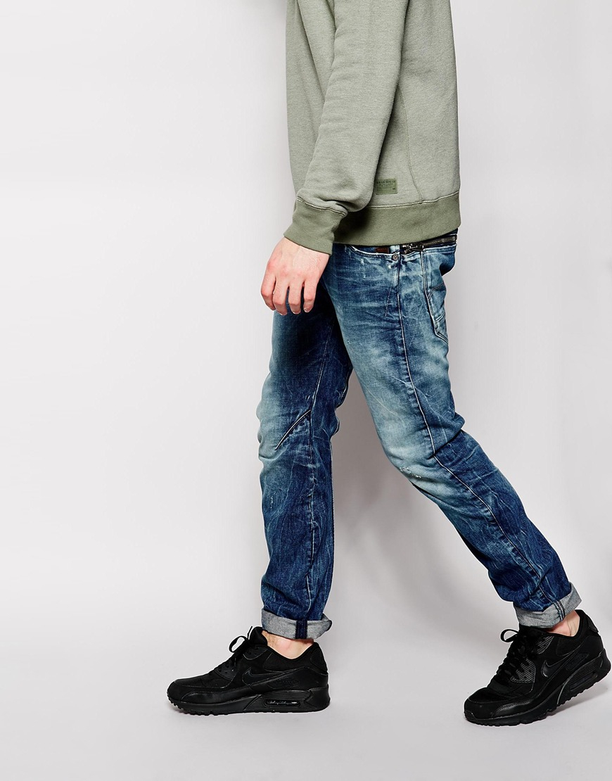 Lyst - G-Star RAW Jeans Arc Zip 3d Slim Fit Distressed Medium Aged in
