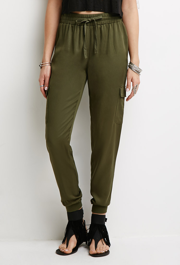 forever 21 cargo wide leg pants