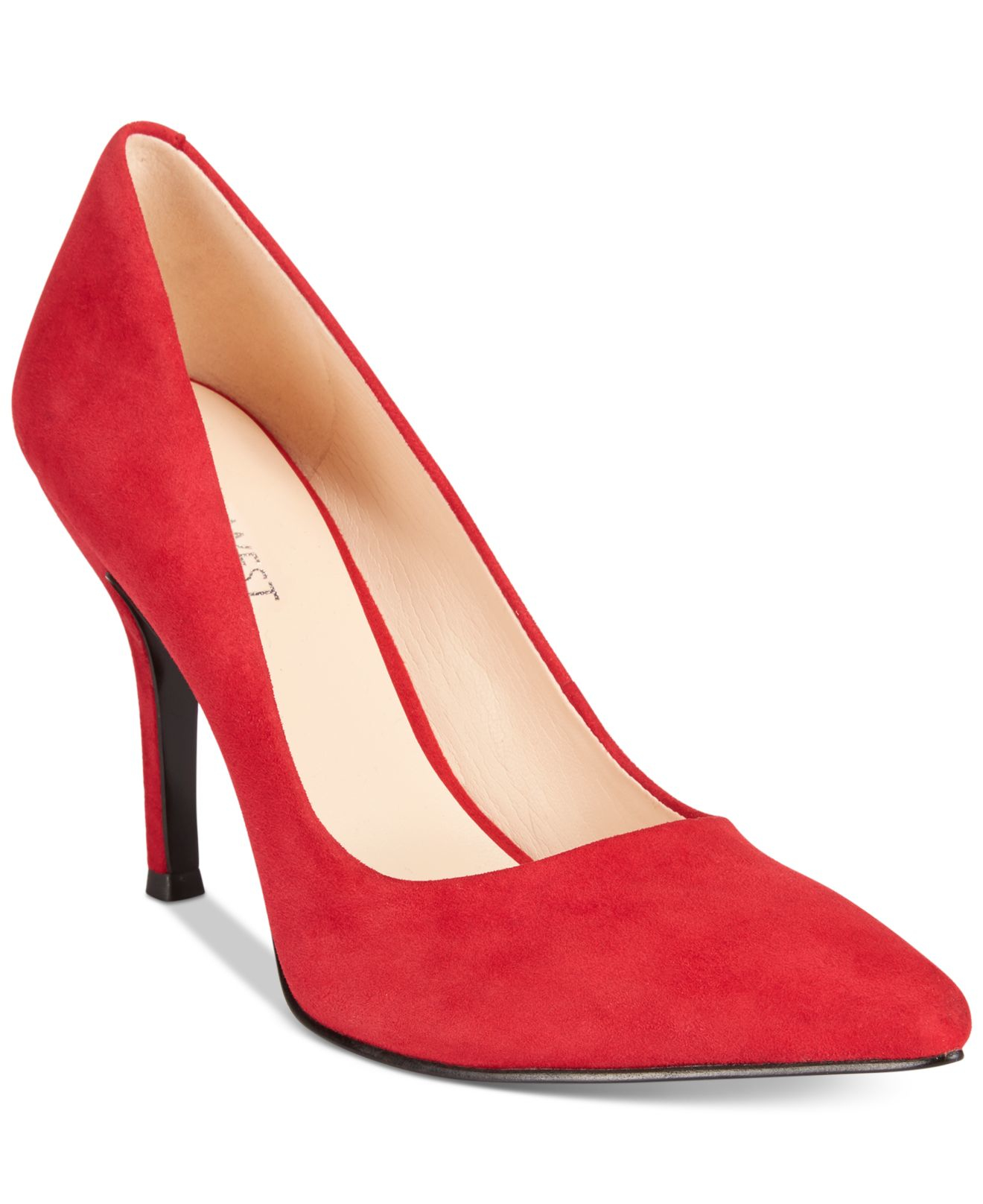 Nine West | Red Flax Suede Pointed Toe Pumps | Lyst