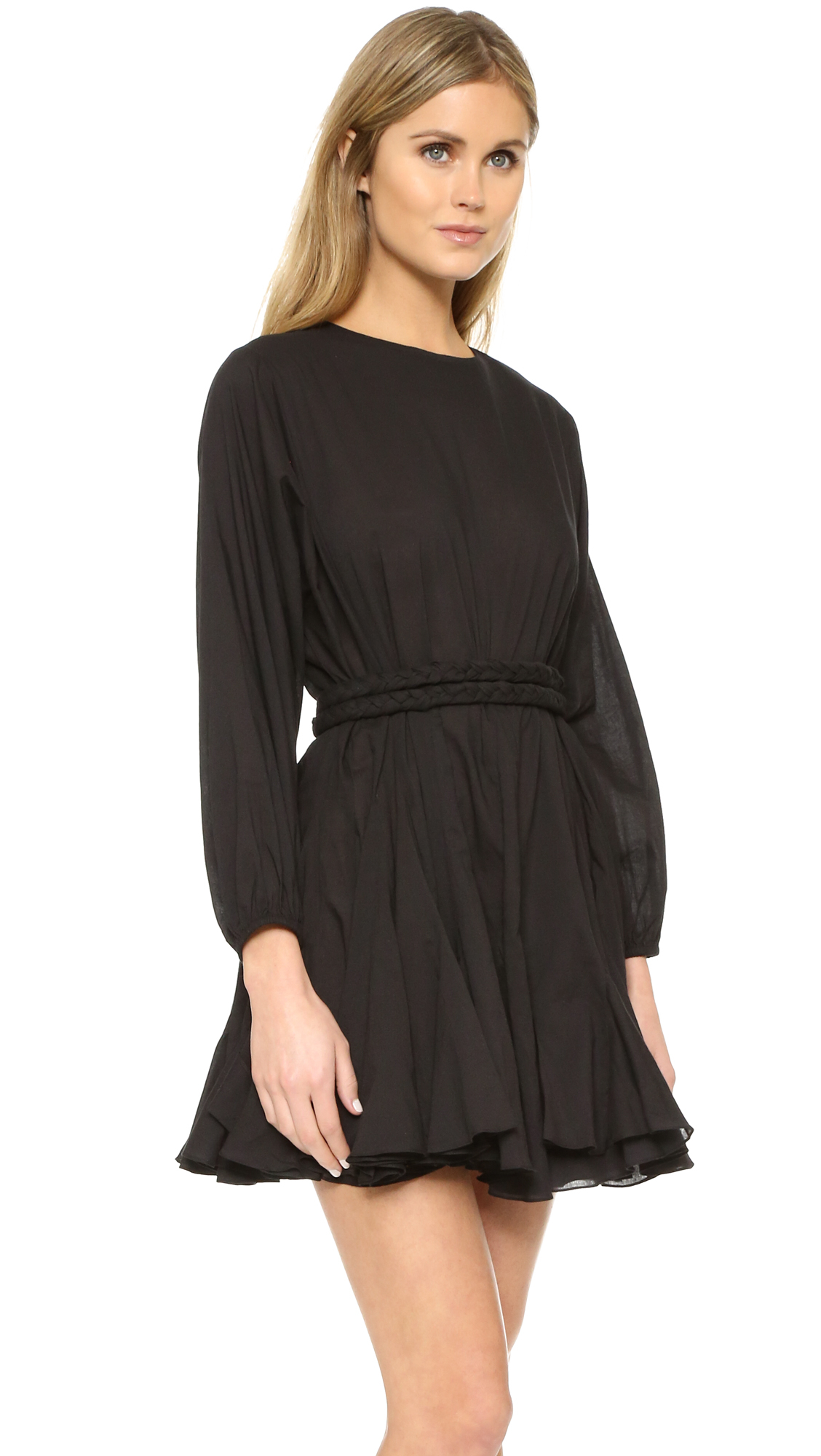 RHODE Cotton Ella Dress in Black - Lyst