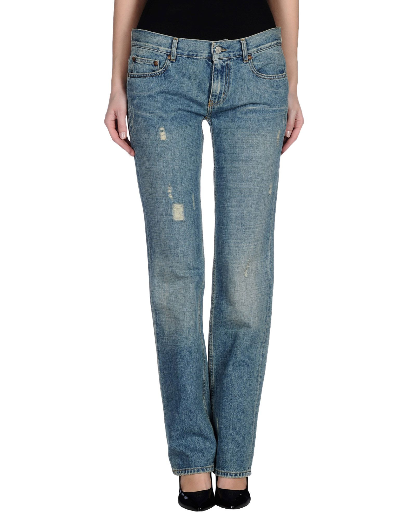 DKNY | Blue Denim Trousers | Lyst