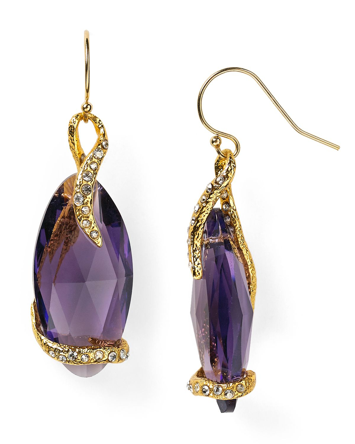 Lyst Alexis Bittar Elements Suspended Vine Earrings In Purple Gallery