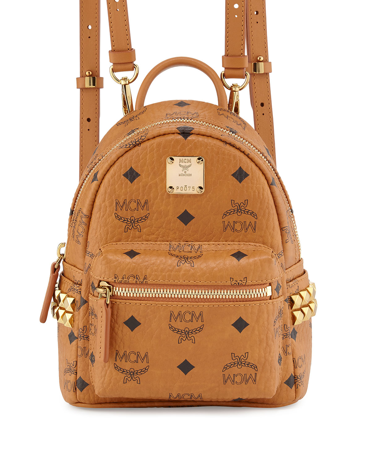 Lyst - Mcm Stark X-mini Side Stud Backpack in Brown