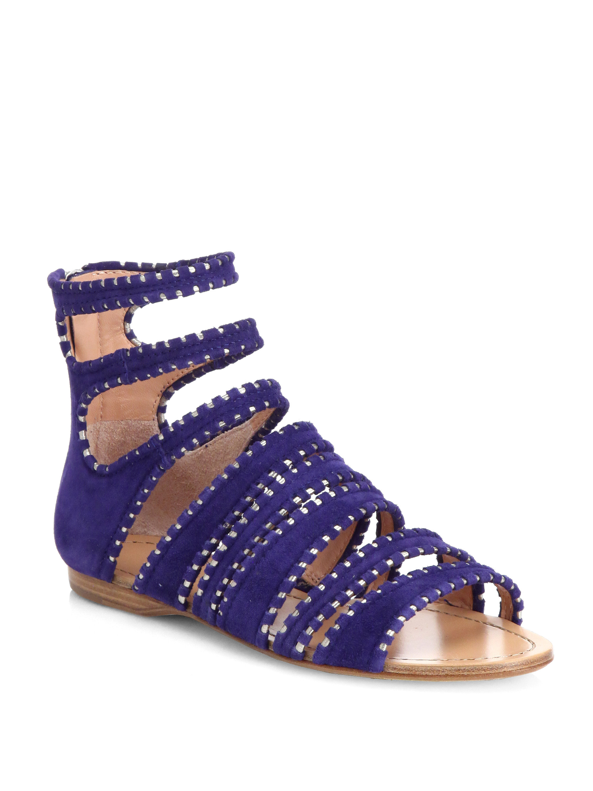 Lyst - Sigerson Morrison Aisley Sandals in Blue