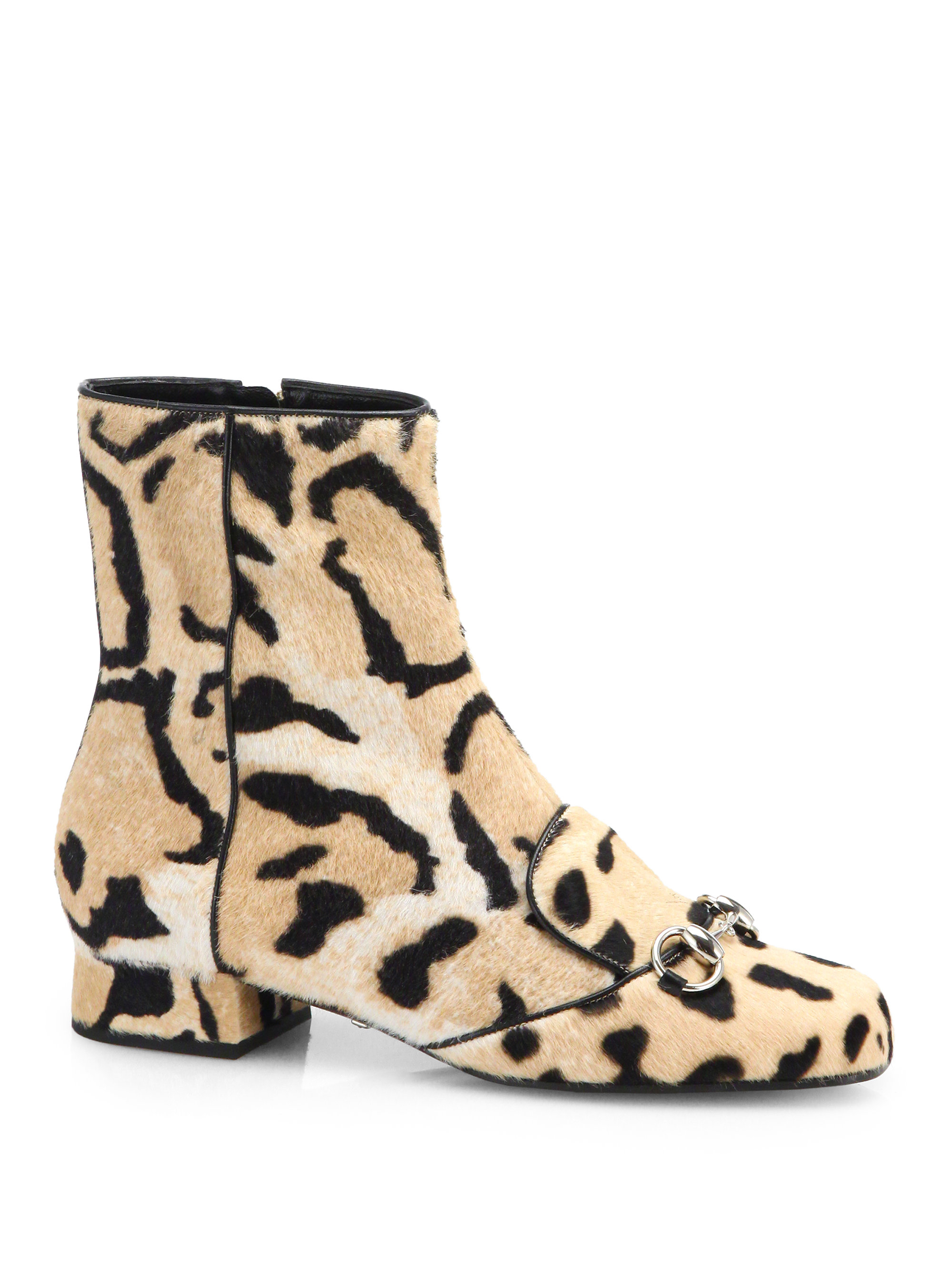 gucci ankle boots with fur