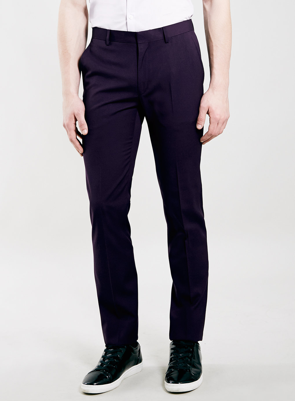 Topman Purple Skinny Fit Suit Trousers in Purple for Men ...