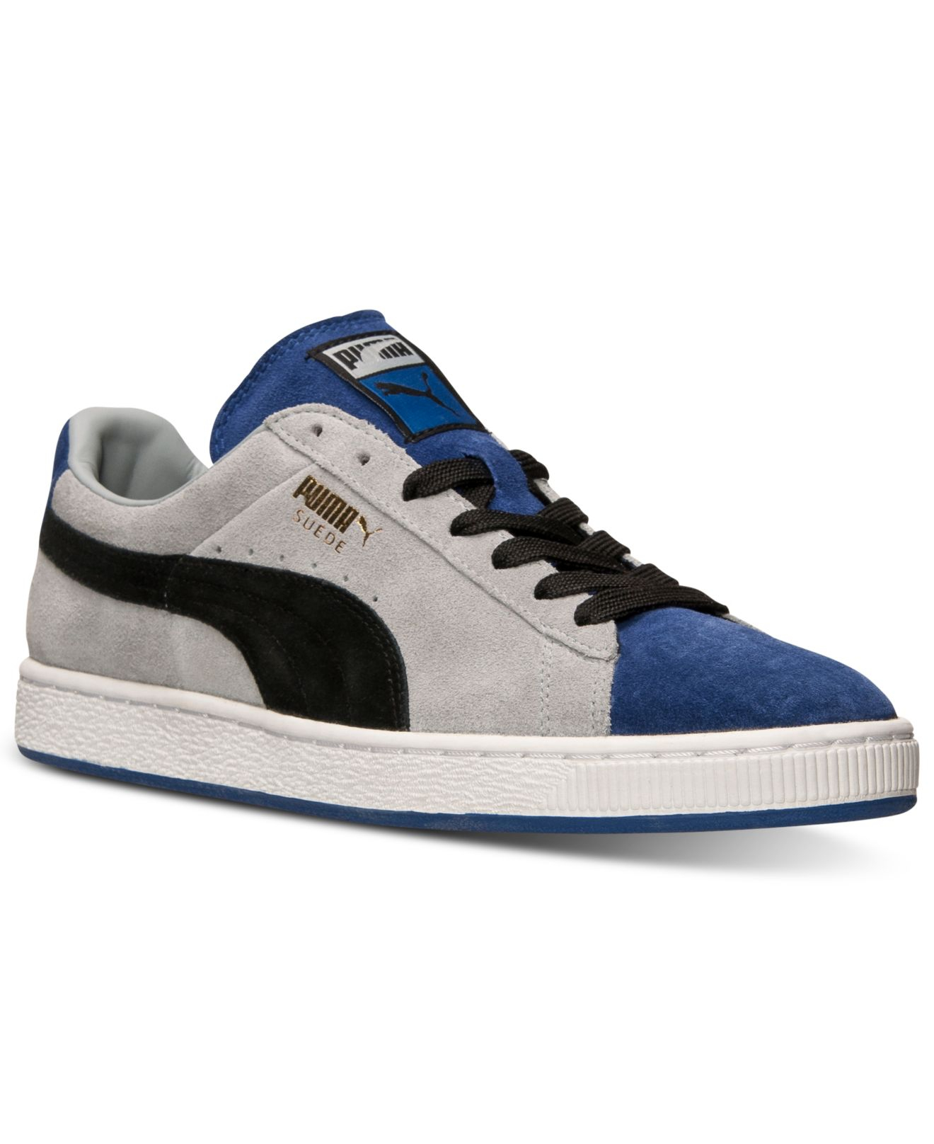 Puma Mens Suede Stripes and Blocks Casual Sneakers From Finish Line in ...