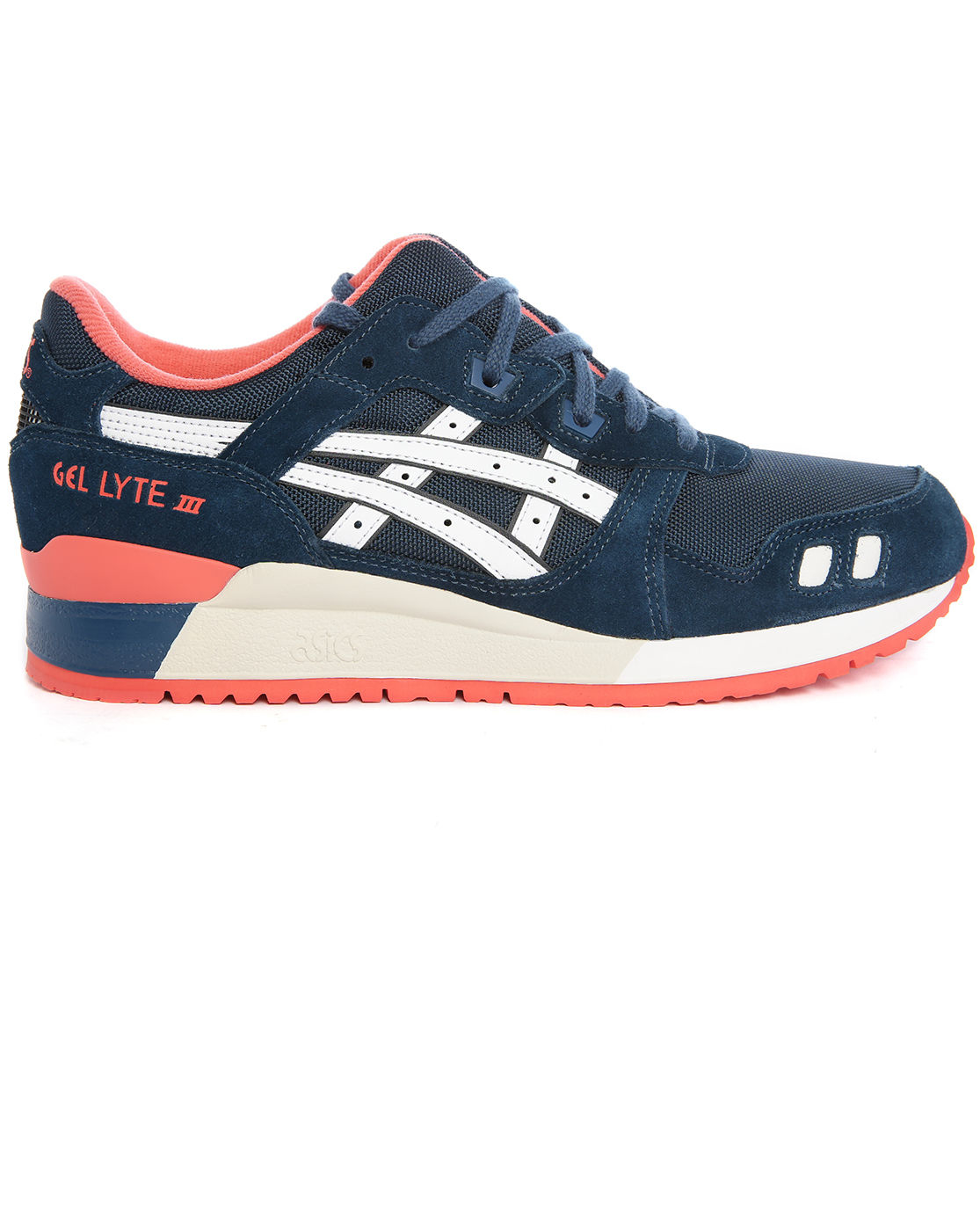 Asics Gel Lyte Iii Blue/coral Contrast Suede Sneakers in Blue for Men ...