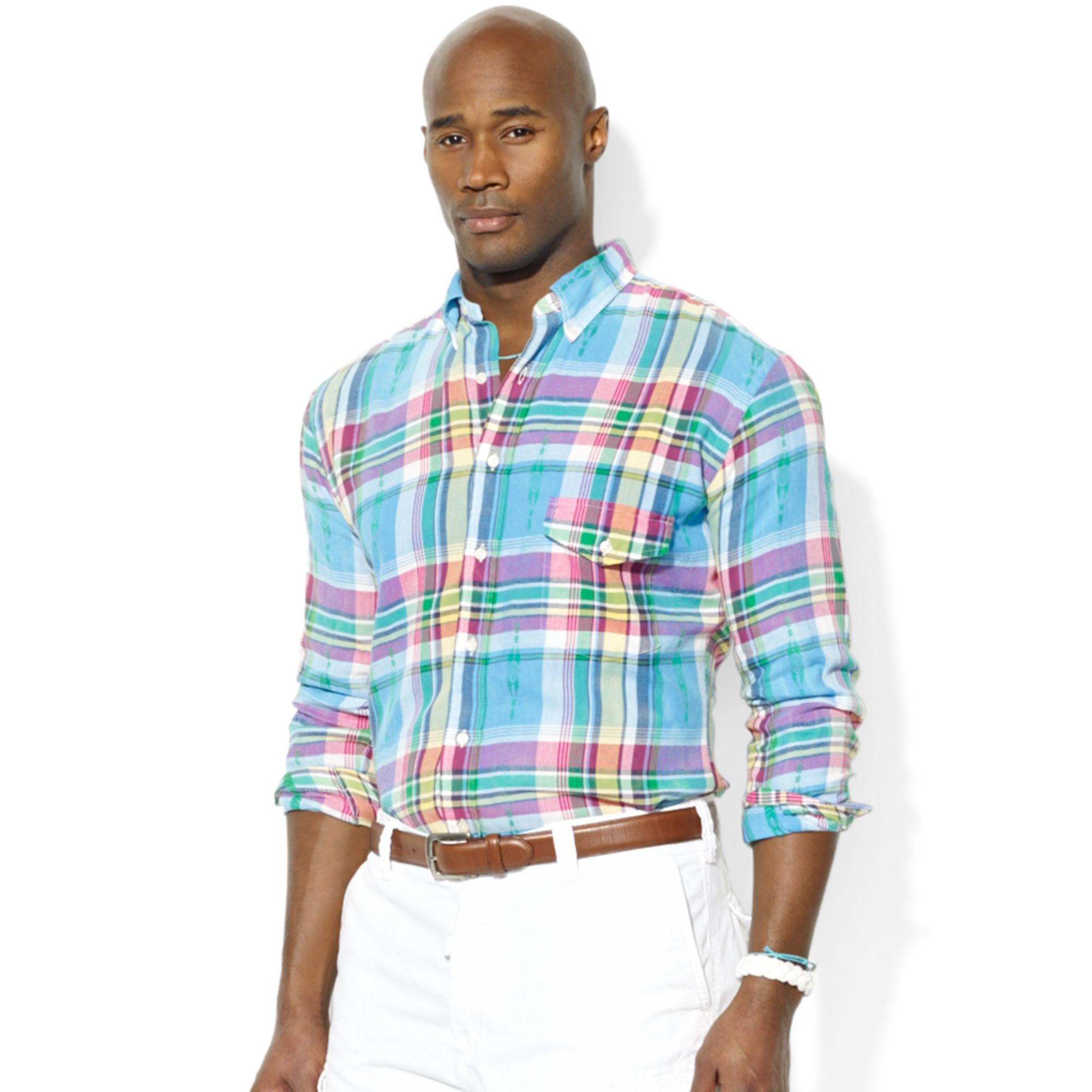 Polo Ralph Lauren Long Sleeve Plaid Shirt in Multicolor for Men (Blue ...