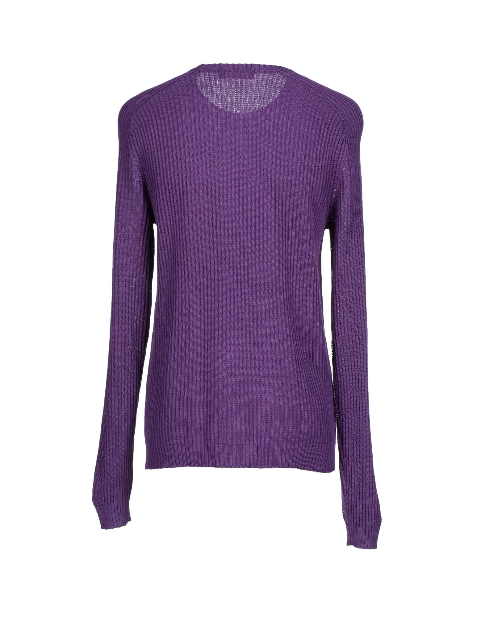 mens purple v neck jumper