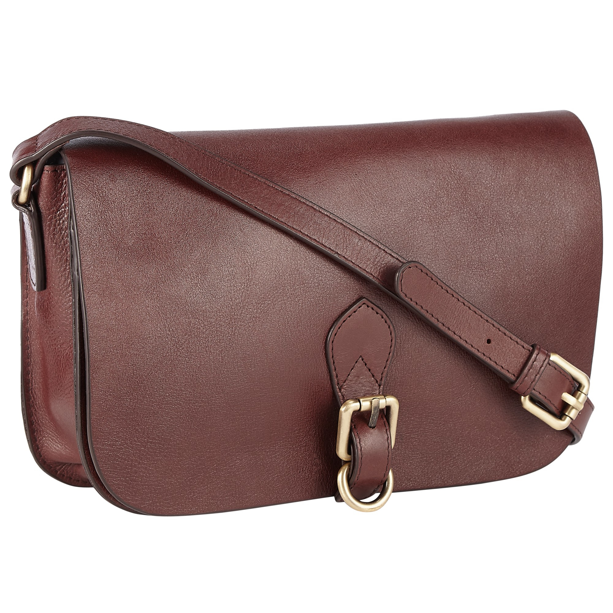 Lyst - John Lewis Octavia Small Leather Across Body Bag in Brown