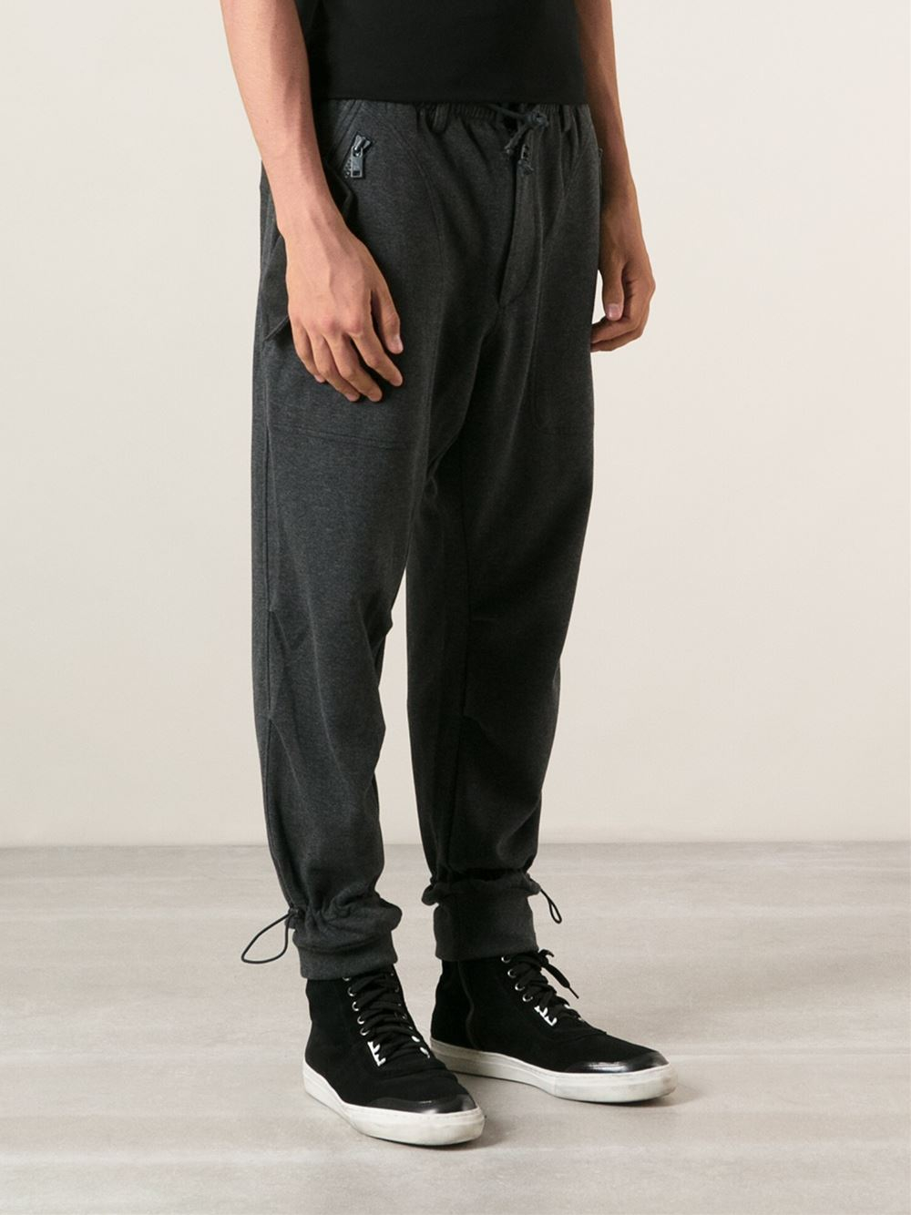 Y-3 Flap Pocket Track Pants in Gray for Men - Lyst