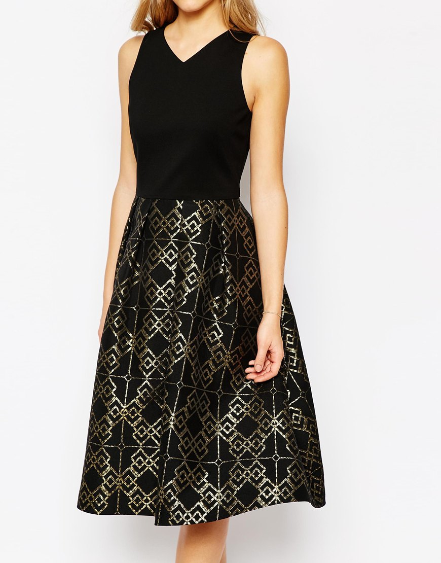 Image 1 of Ted Baker Flamie Jacquard Ballerina Dress | Dancing ...