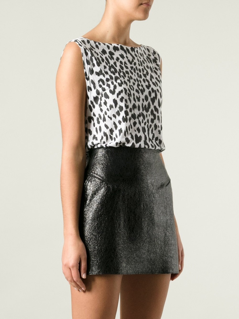 leopard print vest top uk