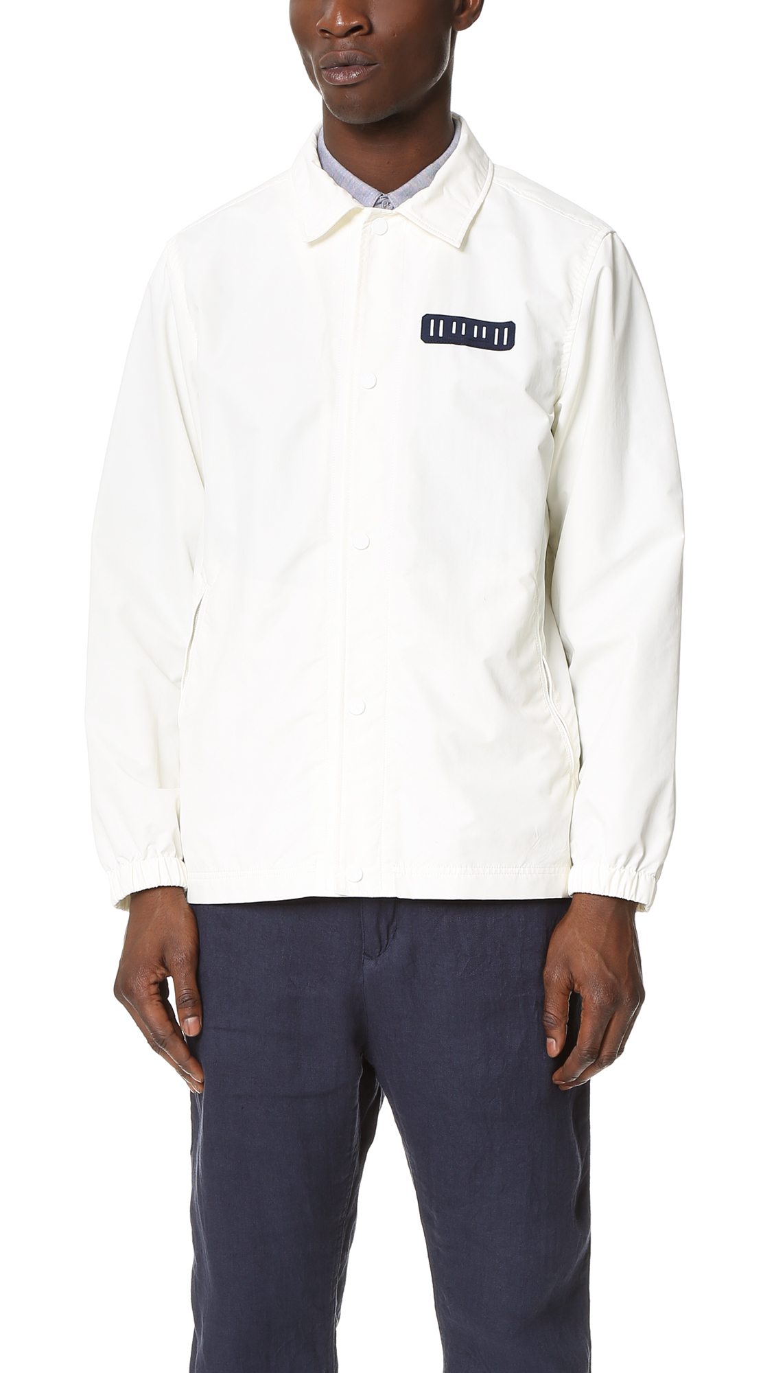 Download White mountaineering white Coach Jacket in White for Men | Lyst