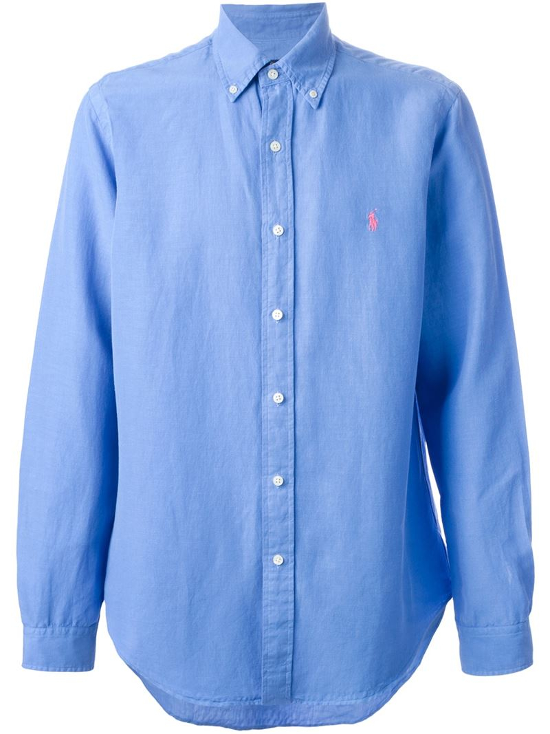 Lyst - Polo Ralph Lauren Button Down Shirt in Blue for Men
