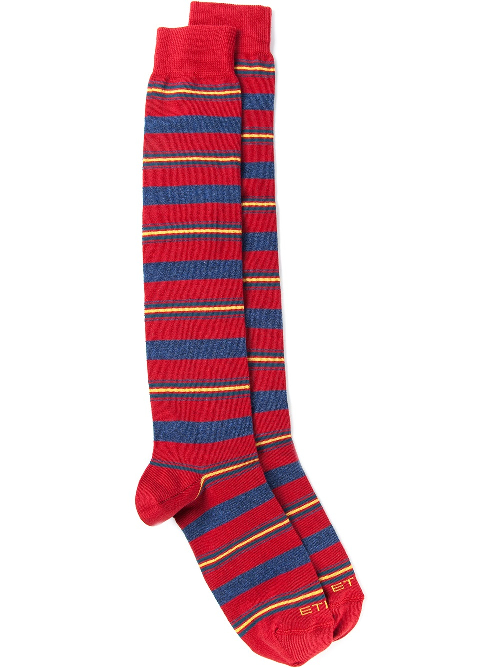Lyst Etro Long Striped Socks in Red for Men