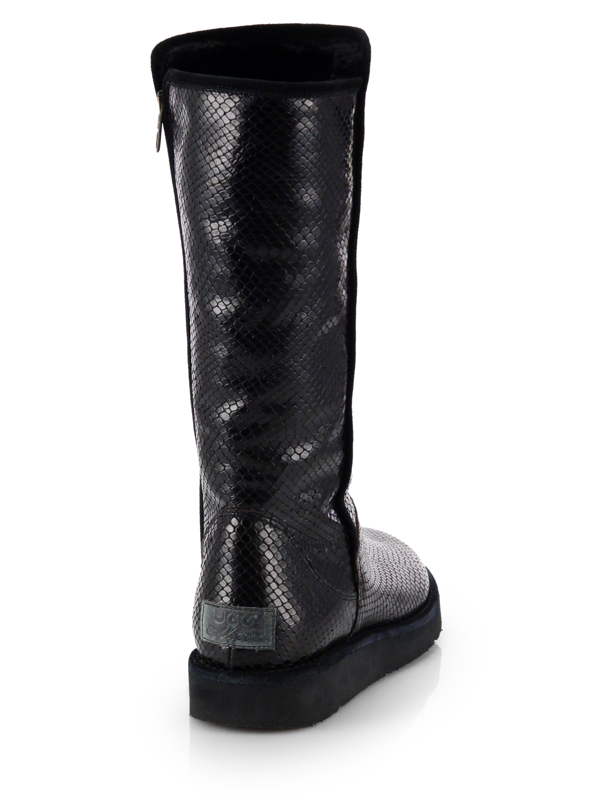 black snakeskin ugg boots