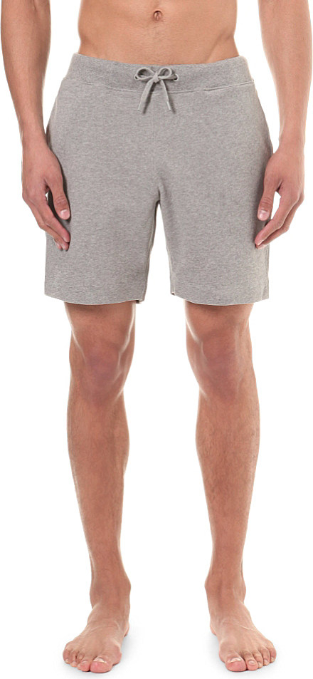 Grey Cotton Shorts Mens - The Else