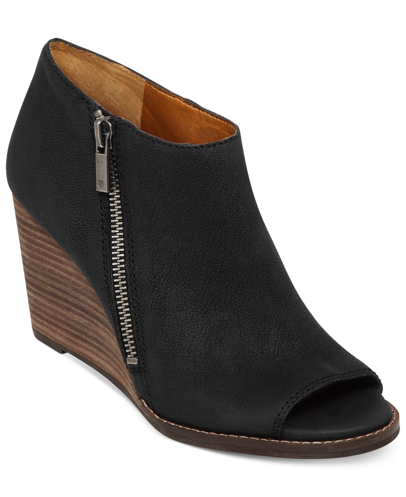 Lyst - Lucky Brand Womens Jaspah Wedge Booties in Black