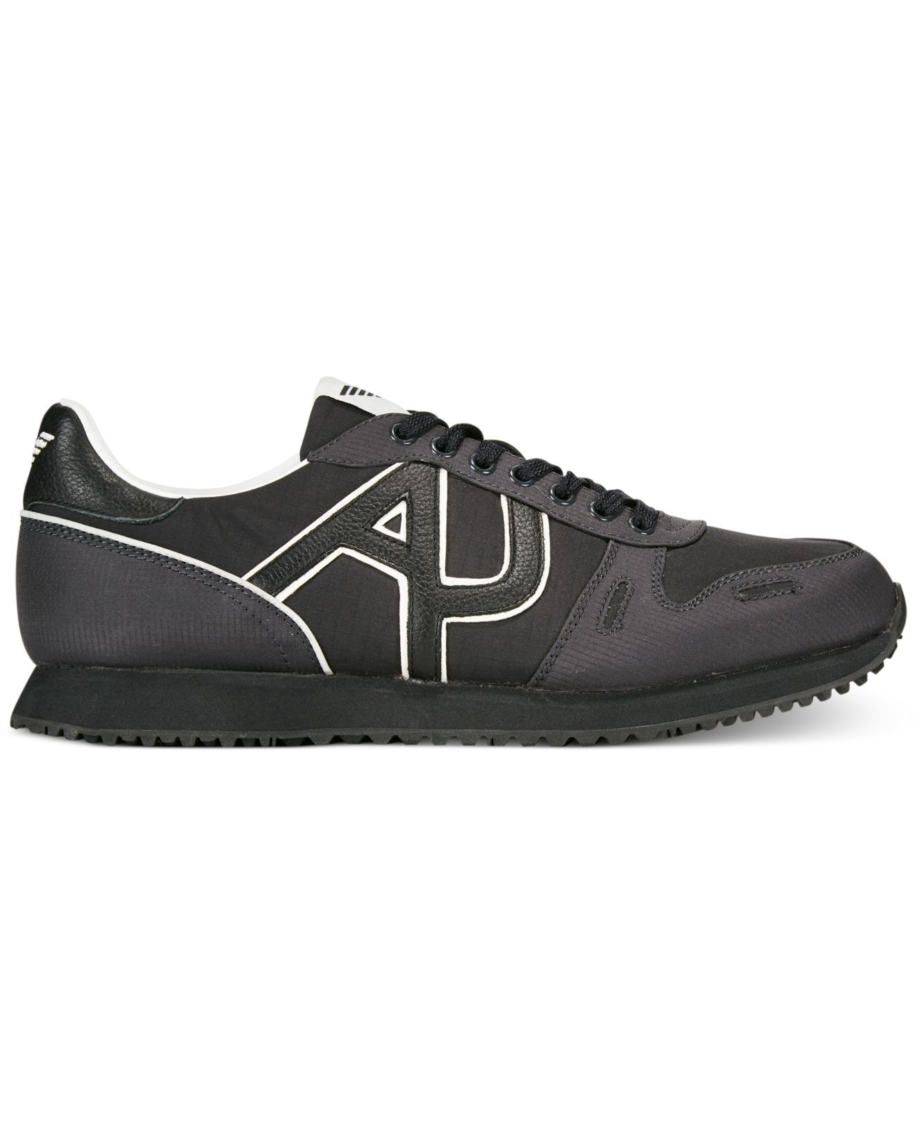 Lyst - Armani Jeans Trainer Sneakers in Black for Men