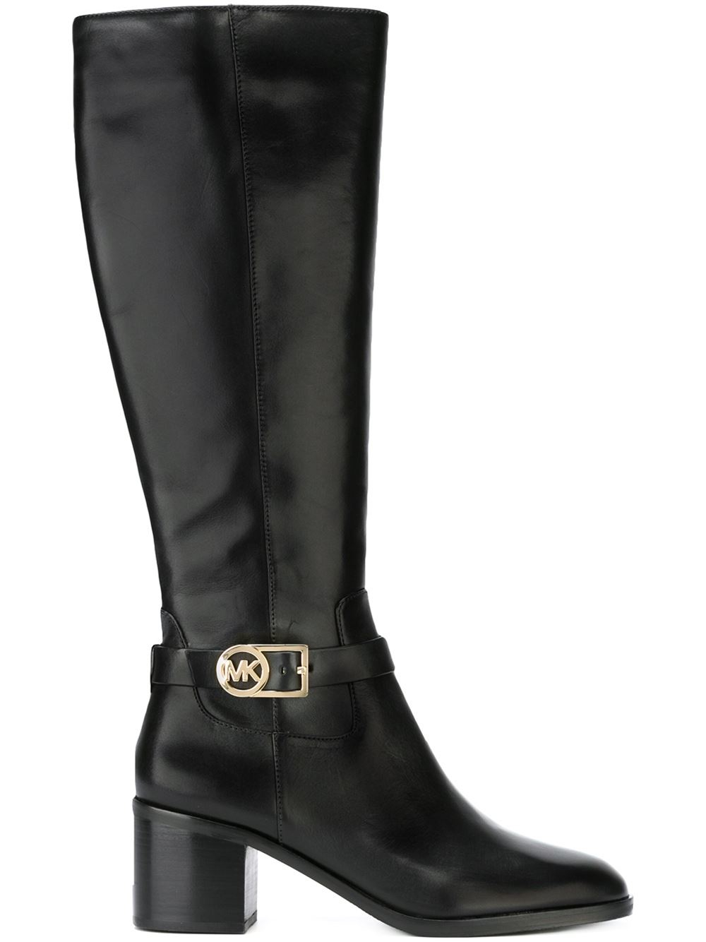 Lyst - MICHAEL Michael Kors Mid Chunky Heel Boots in Black
