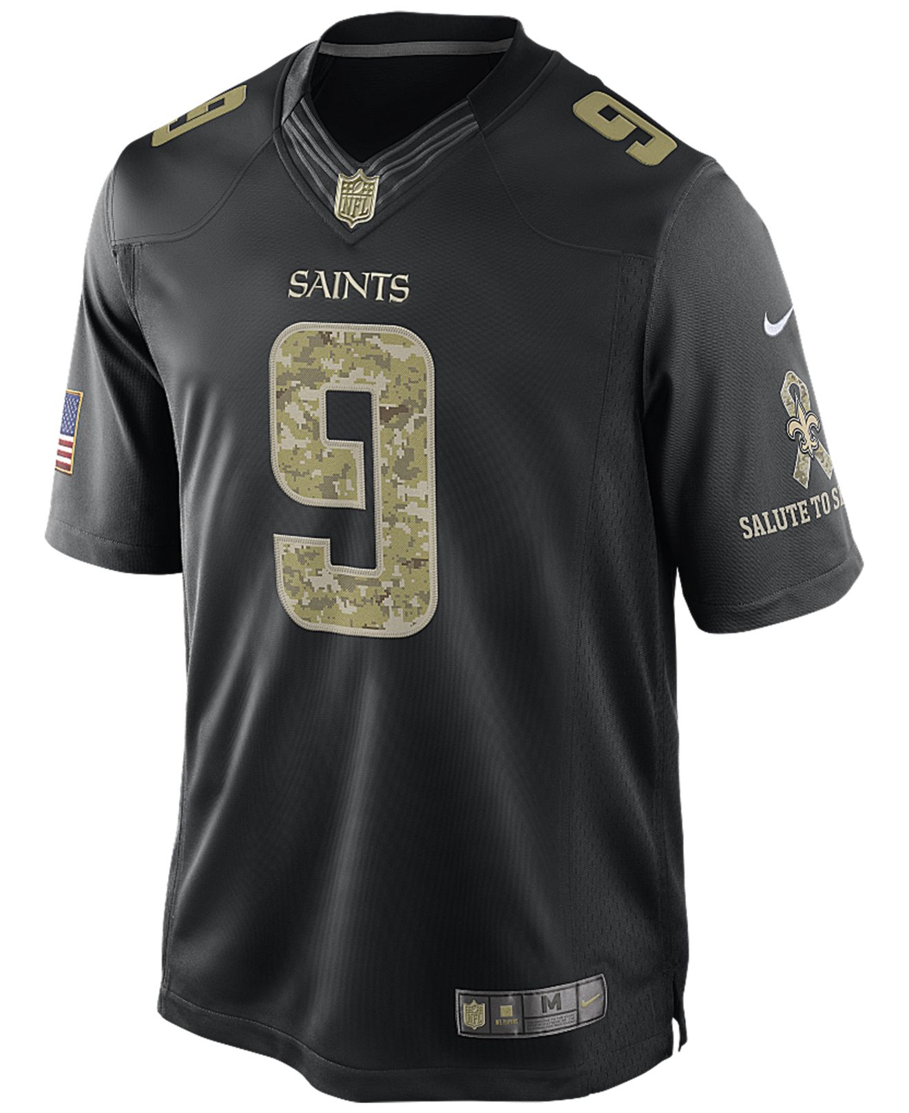 Lyst Nike Drew Brees New Orleans Saints Salute To Service Jersey in Black for Men