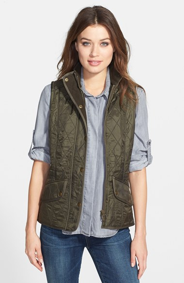 Barbour 'cavalry' Quilted Vest in Green (olive) | Lyst