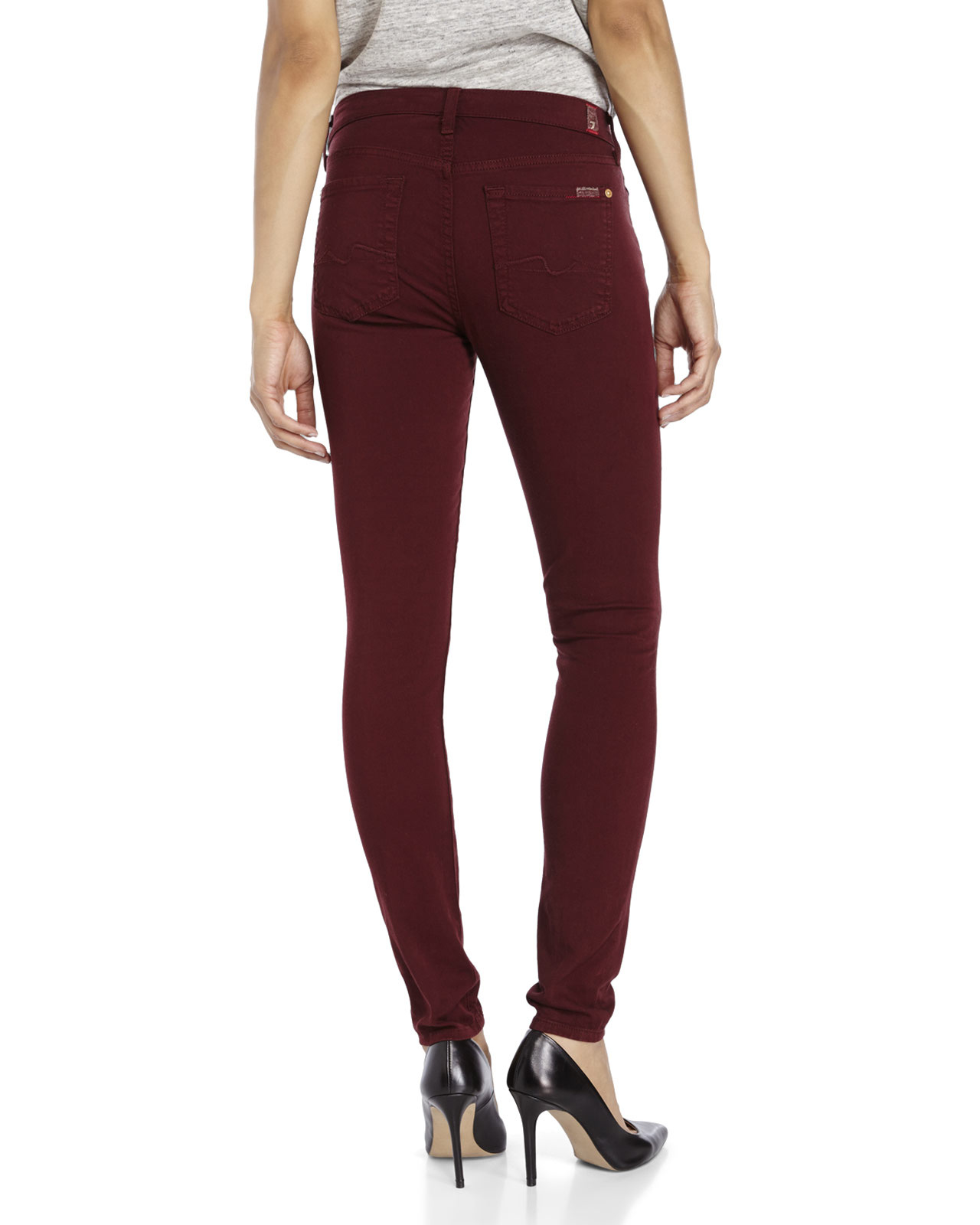 maroon skinny jeans