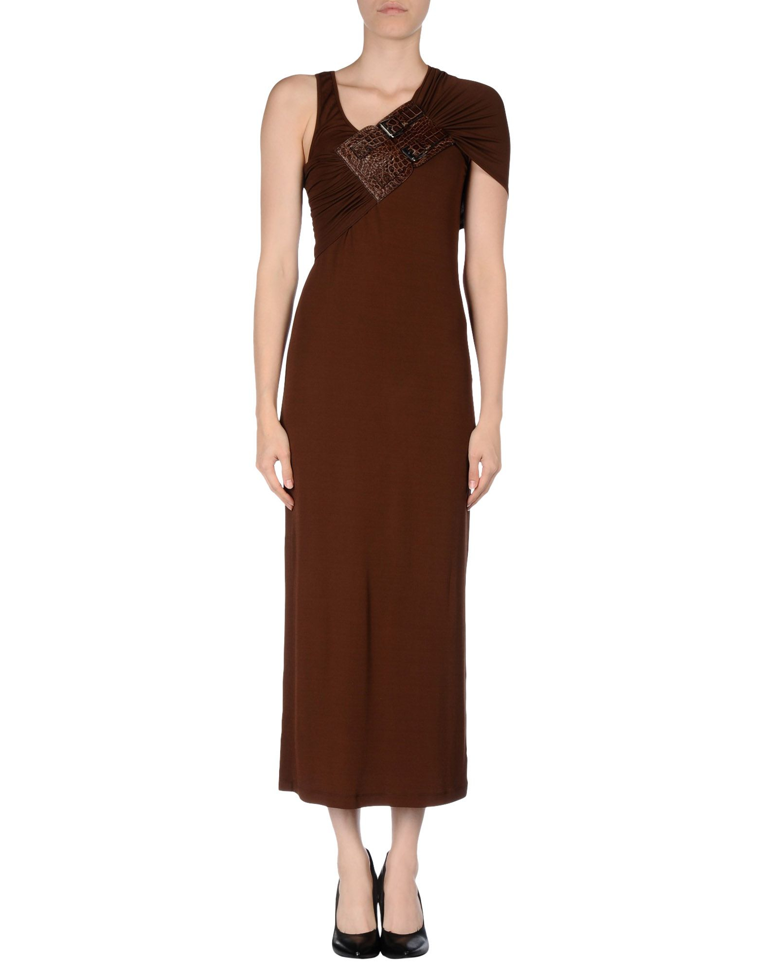 dark brown gown