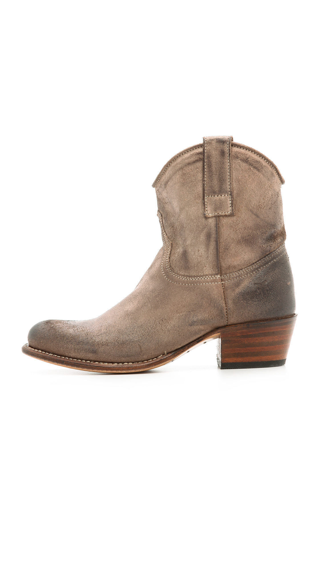short grey booties