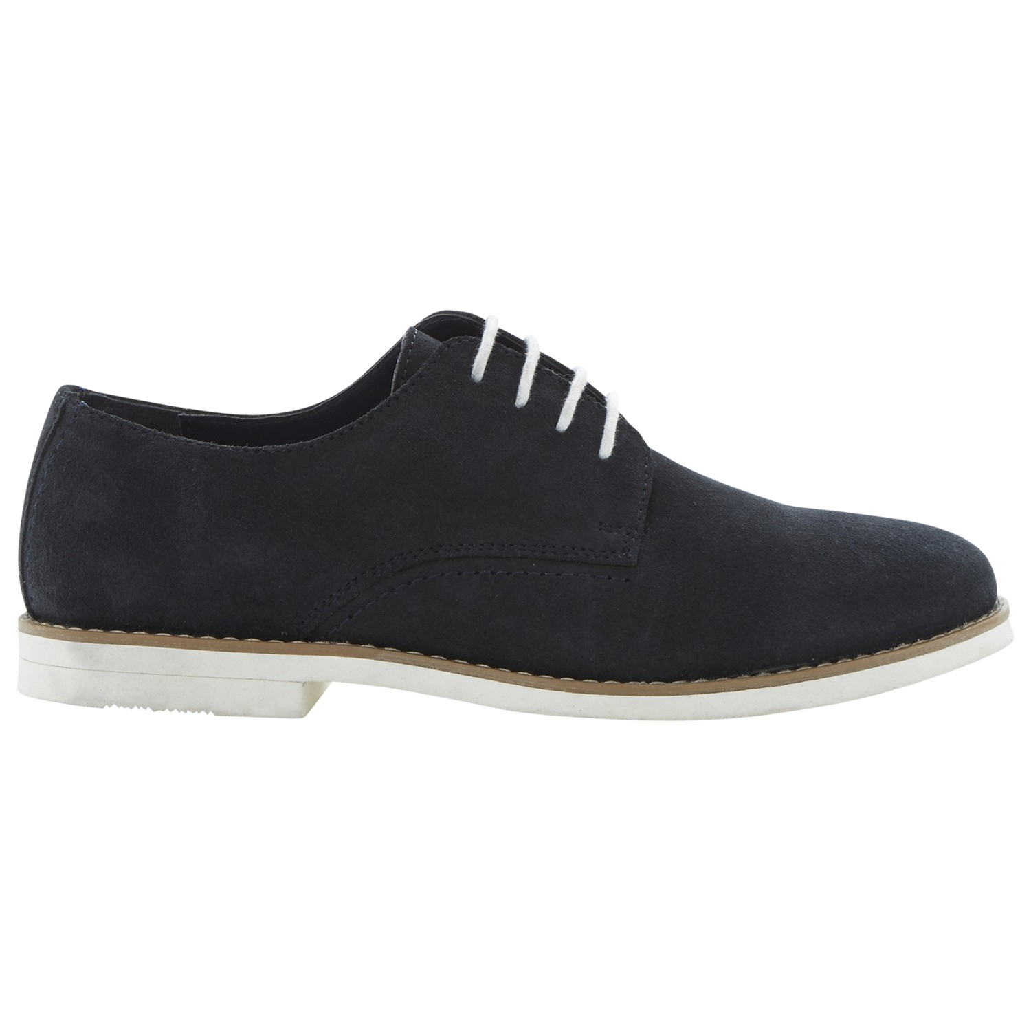Dune Boyd White Sole Gibson Shoes in Blue for Men (Navy) | Lyst