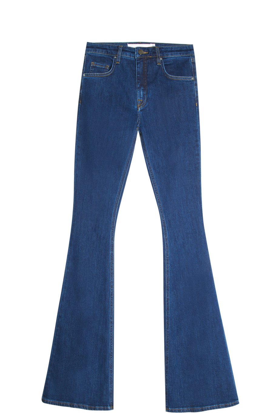 dark blue flare pants