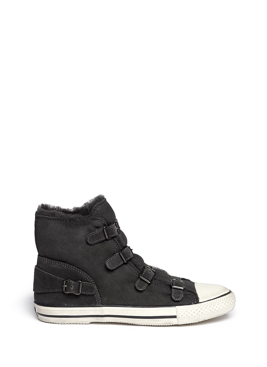 ash shearling sneakers
