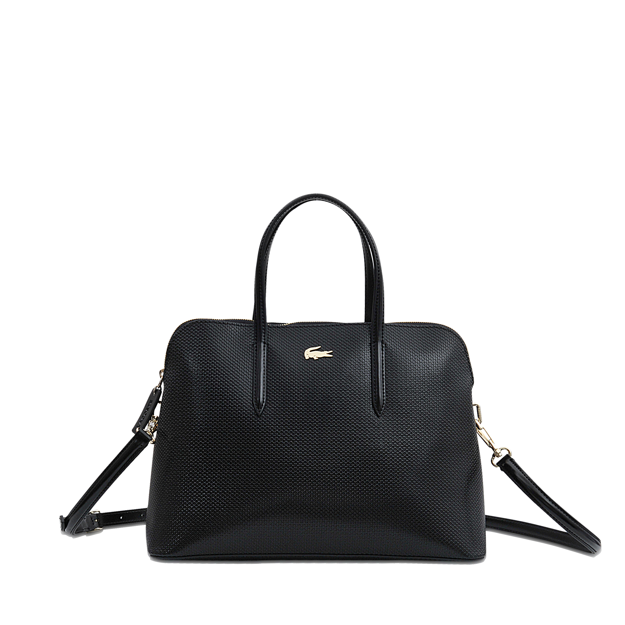 lacoste black purse