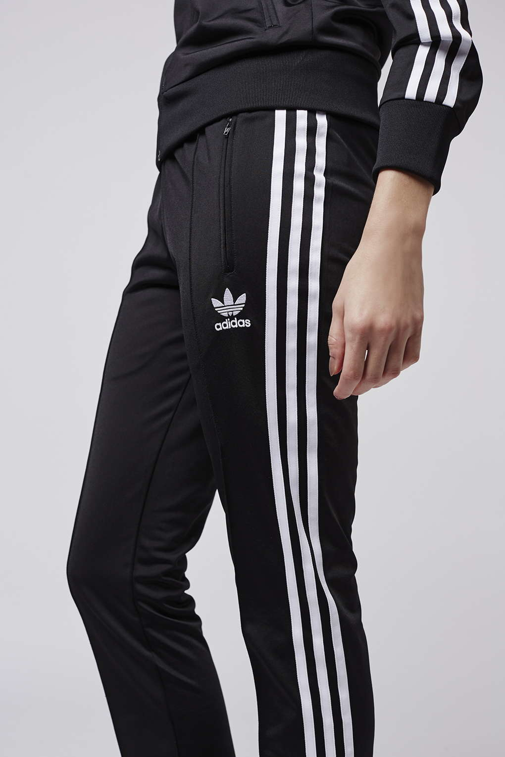 Lyst - Topshop Firebird Track Pant Trousers By Adidas Originals in Black