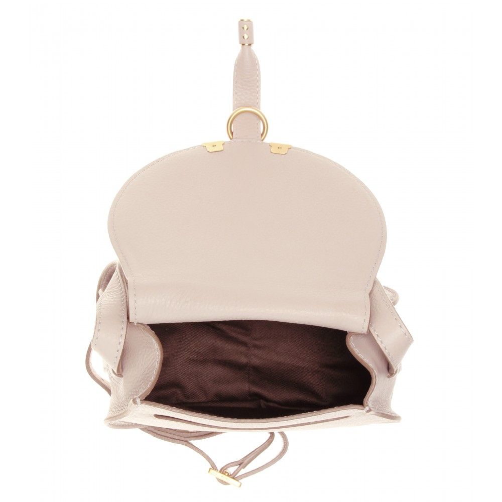 Chlo Marcie Small Leather Shoulder Bag in Beige (rope beige) | Lyst  