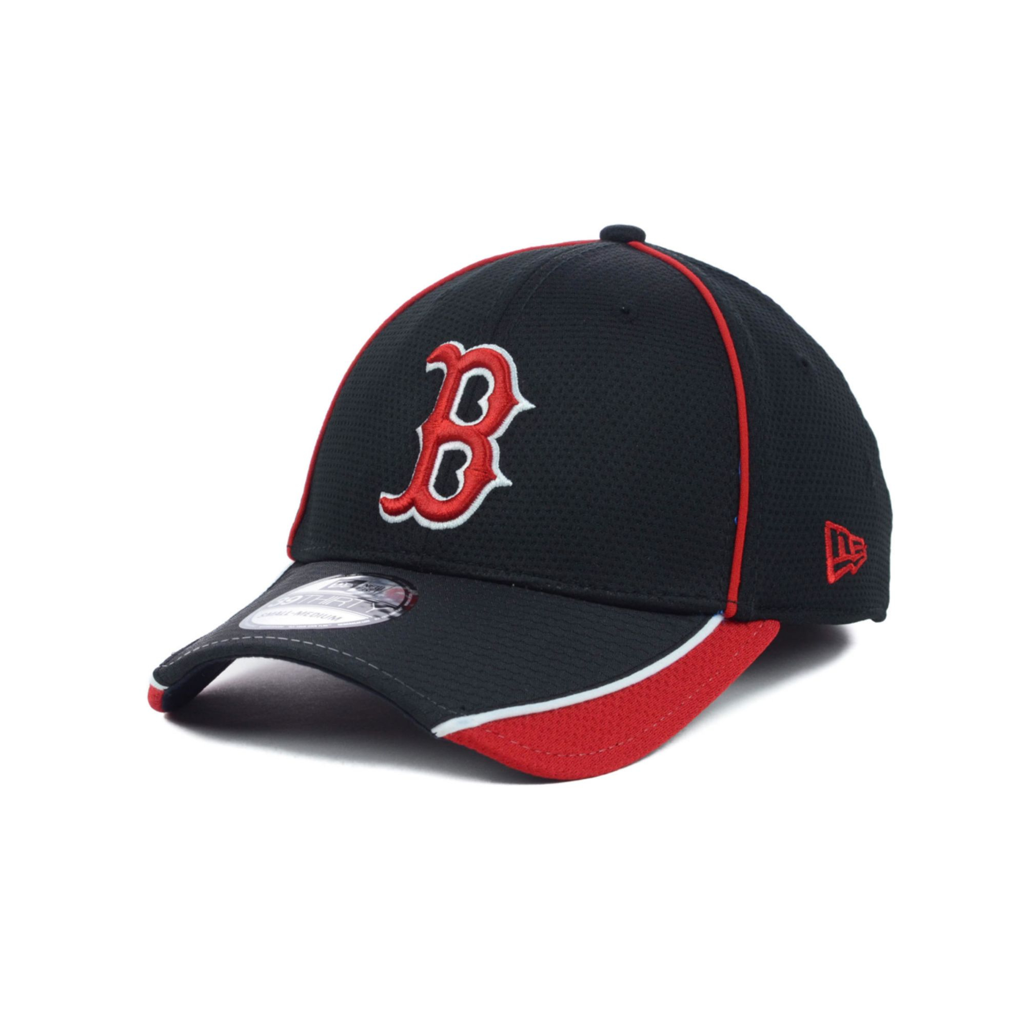 New Era Boston Red Sox Mlb Pipe Slide 39thirty Cap in Black for Men | Lyst